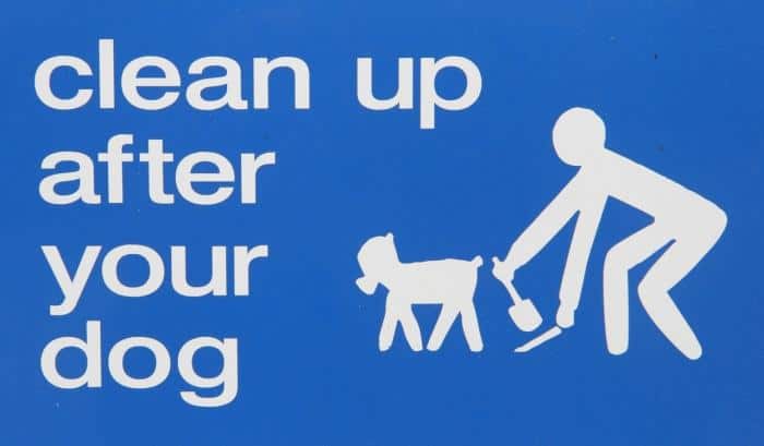 signs about dog mess